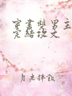 穿书双男主小说完结攻文