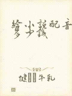 给小说配音能赚多少钱