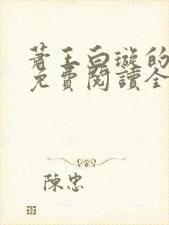 萧王白璇的小说免费阅读全文