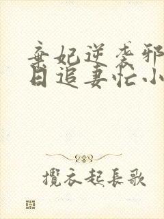 弃妃逆袭邪王日日追妻忙小说最新