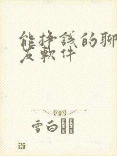 能挣钱的聊天交友软件