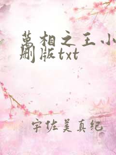 万相之王小说未删版txt