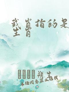 武肖指的是什么生肖