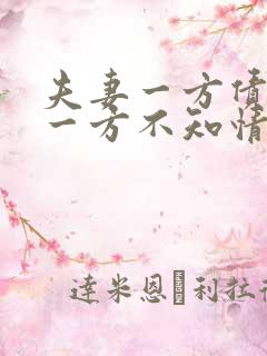夫妻一方债务另一方不知情