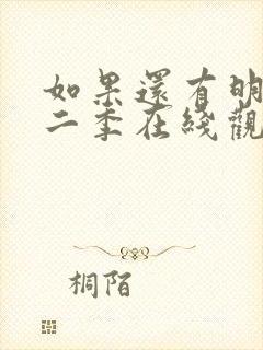 如果还有明天第二季在线观看
