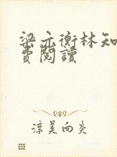 梁亦衡林知夏免费阅读