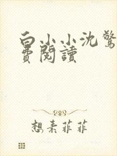 白小小沈惊觉免费阅读