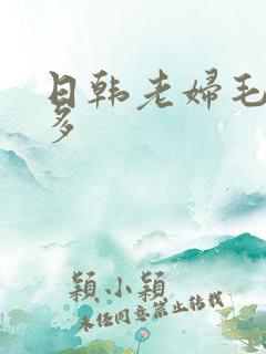 日韩老妇毛多水多