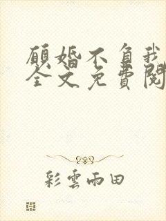 愿婚不负我情深全文免费阅读