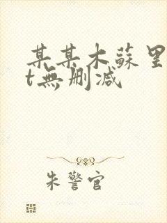 某某木苏里txt无删减