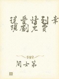 从爱情到幸福电视剧免费