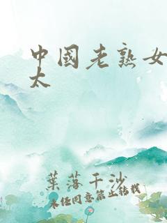中国老熟女老太太