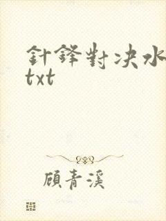针锋对决水千丞txt