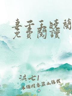 妻子王晓兰小说免费阅读