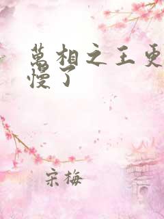 万相之王更新太慢了