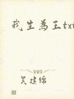 我生为王txt