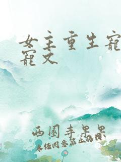 女主重生宠夫甜宠文