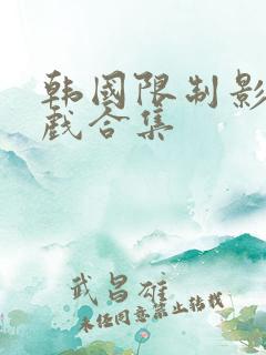 韩国限制影片床戏合集