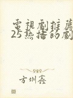 电视剧推荐2025热播的剧免费