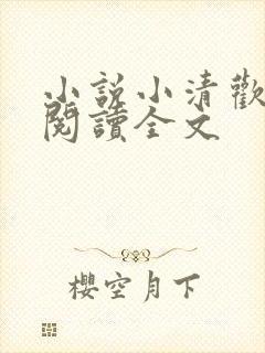 小说小清欢免费阅读全文