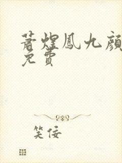 萧煜凤九颜全集免费