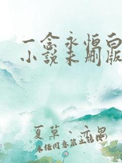 一念永恒白小纯小说未删版完整