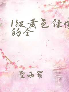 1级黄色录像我的全