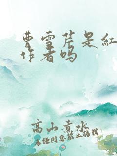 曹雪芹是红楼梦作者吗