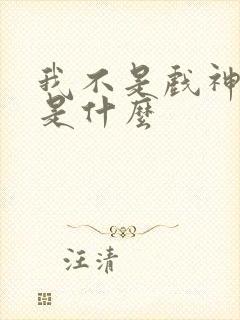 我不是戏神观众是什么