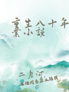 重生八十年代创业小说