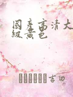 国产高清大片一级黄色