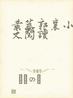 黄蓉郭襄小武全文阅读