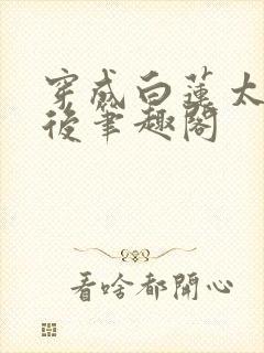 穿成白莲太子妃后笔趣阁
