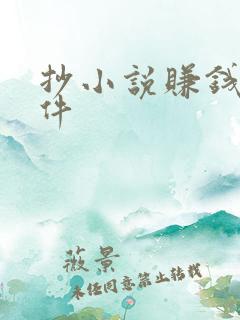 抄小说赚钱的软件
