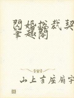 闪婚总裁契约妻笔趣阁