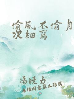 偷风不偷月第一次细写