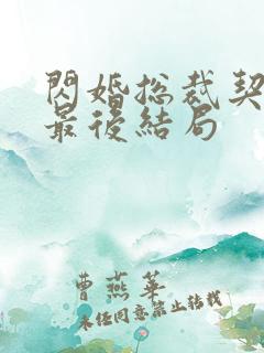 闪婚总裁契约妻最后结局