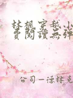 林枫穿越小说免费阅读无弹窗