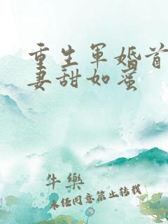 重生军婚首长宠妻甜如蜜