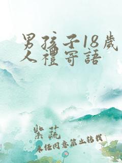 男孩子18岁成人礼寄语