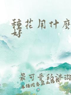 种花用什么基肥好