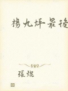 杨九坪最后结局