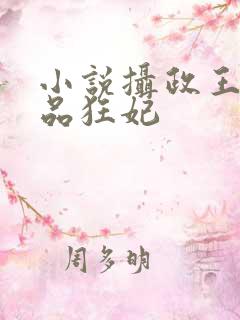 小说摄政王的医品狂妃