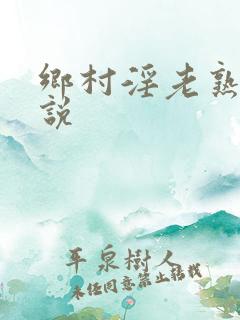 乡村淫老熟女小说