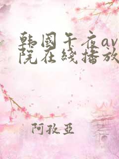 韩国午夜av影院在线播放网站