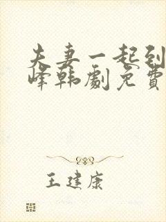 夫妻一起到达巅峰韩剧免费观看