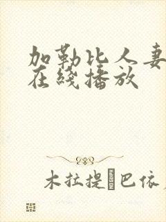 加勒比人妻av在线播放