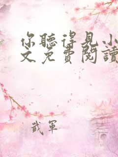 你听得见小说全文免费阅读无弹窗
