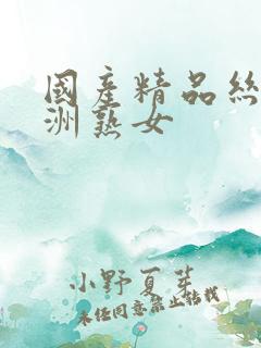 国产精品丝袜亚洲熟女