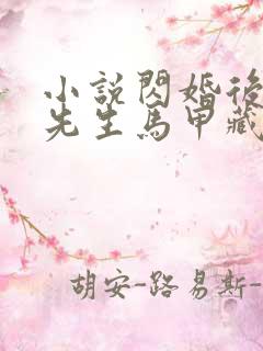 小说闪婚后:傅先生马甲藏不住了阅读